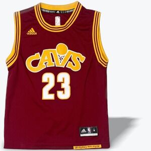Adidas Jersey Wine Cleveland Cavaliers Lebron James 23 2015 Swingman Boys Medium